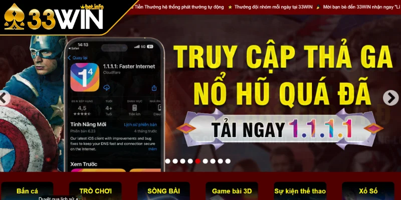 Link vào 33WIN không chặn mới nhất 2025