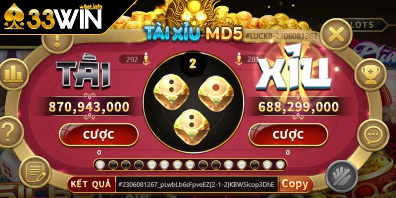 Tính năng tài xỉu MD5